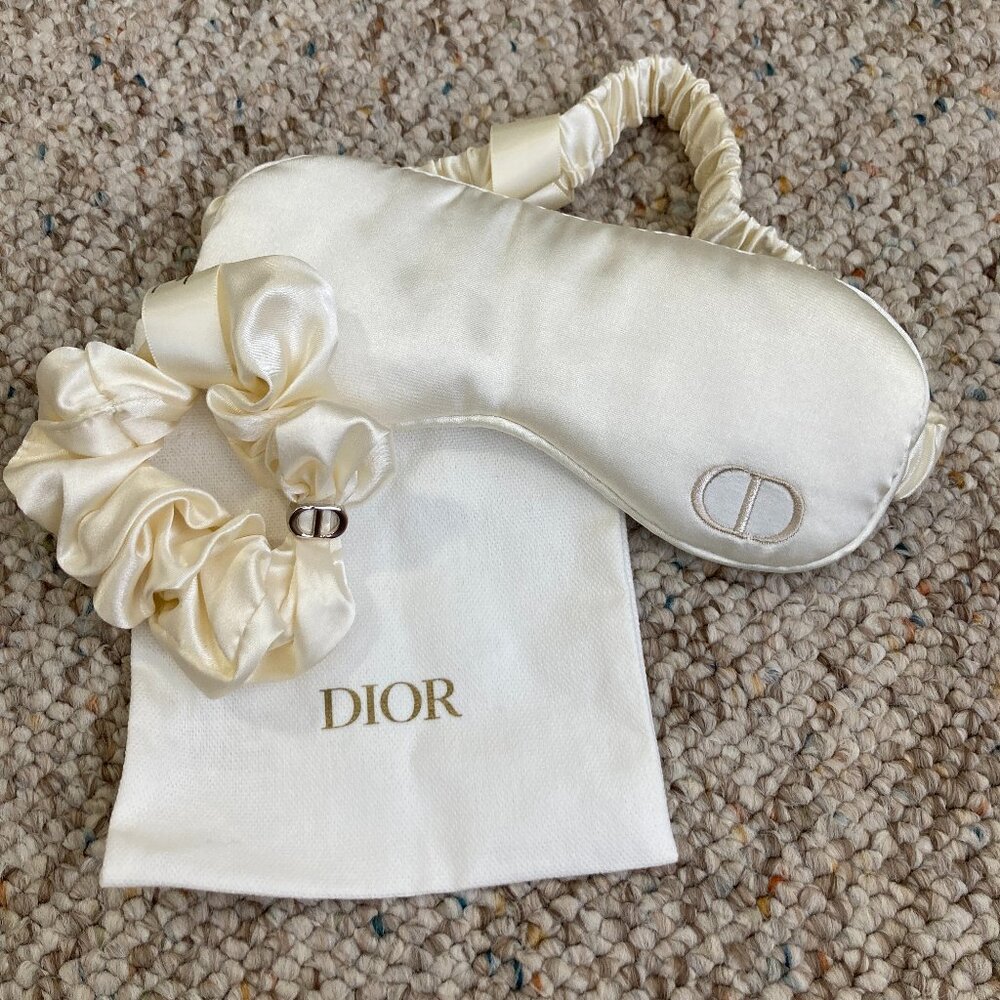Dior Beauty Sleep Mask & Scrunchie Bundle NEW, NEVER USED